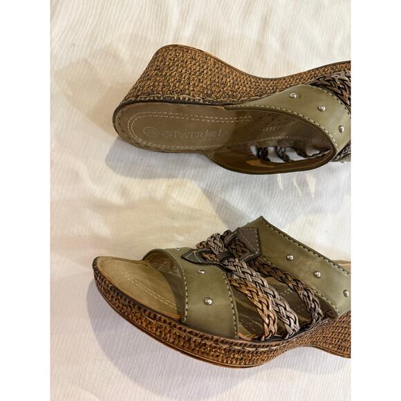 Patrizia by Spring Step Pitaya Size 38 US 7 Braided 2.5" Wedge Sandal Open Toe - Picture 10 of 16